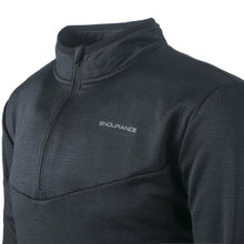 Endurance Fleeceullover Ledger Midlayer mit Zip Reissverschluss schwarz Herren